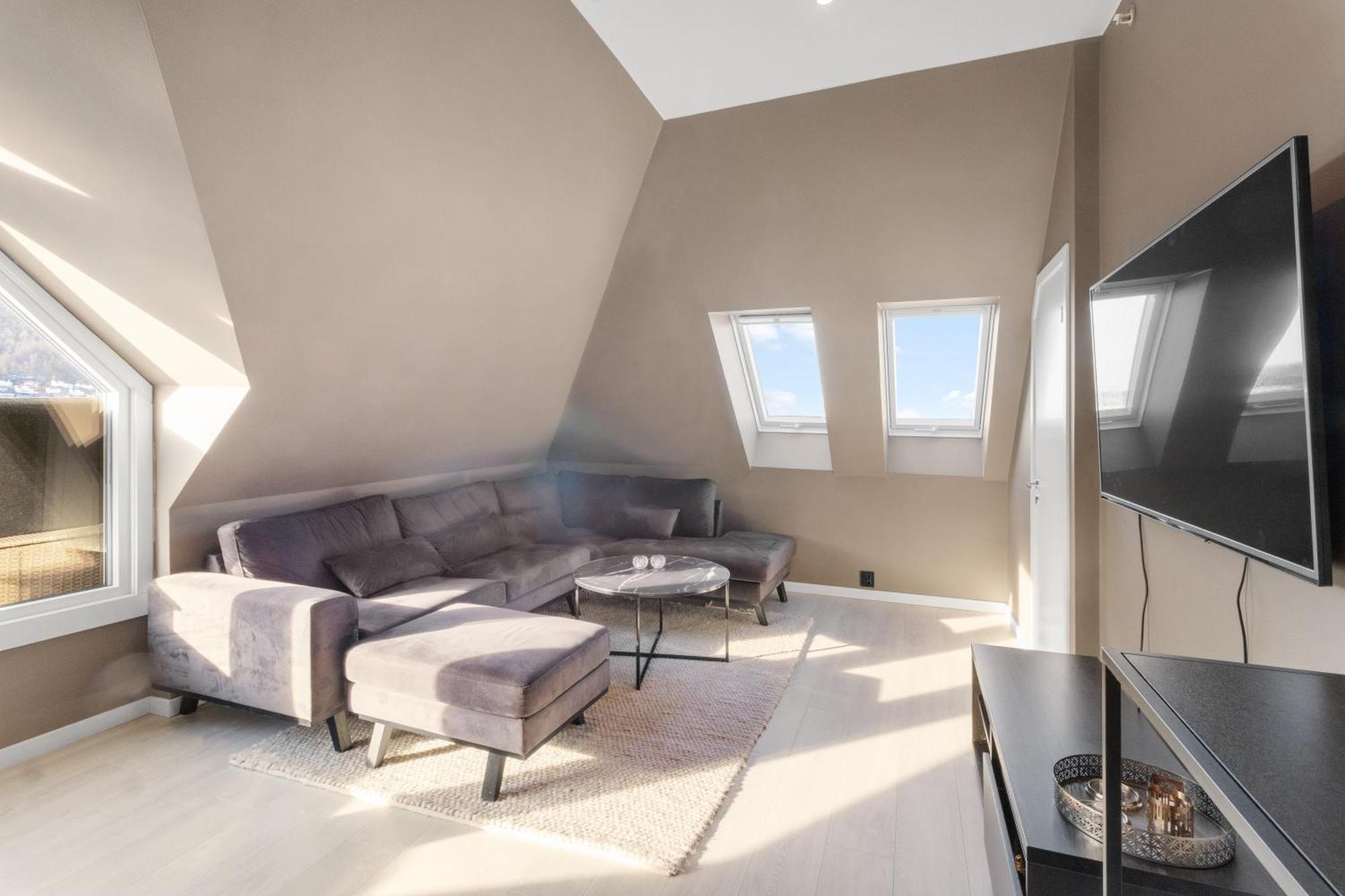 Penthouse Apartment In Берген Екстер'єр фото